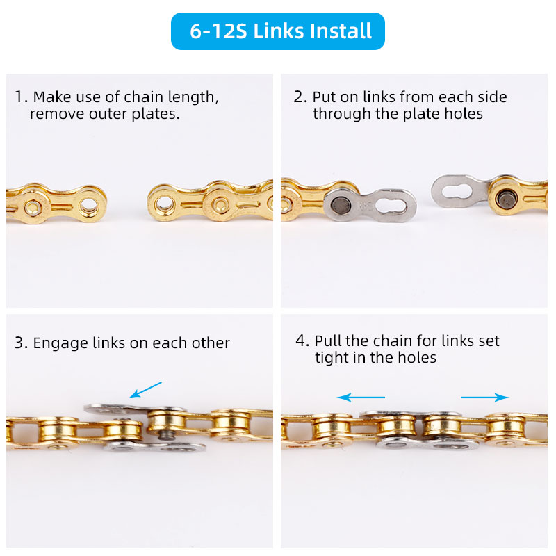 6 Pairs Chain Missing Link Joi - Chain Quick Link recension och pris