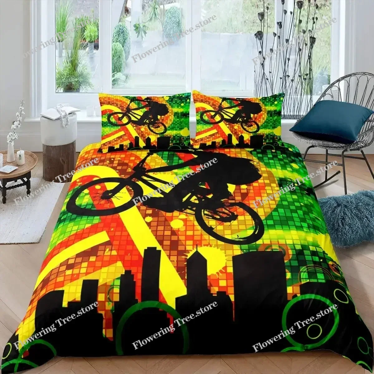 Bicycle Duvet Cover Set Microf - Mountain Biking Europe recension och pris