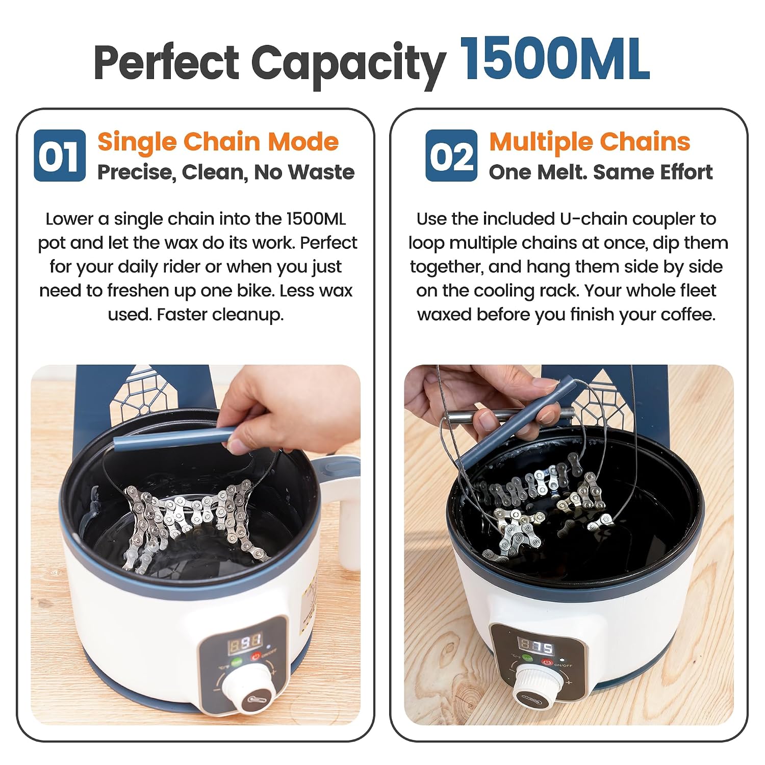 Bicycle Chain Wax Melting Pot  - Chain Quick Link recension och pris