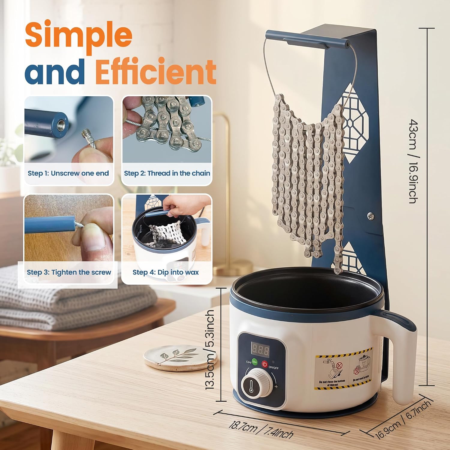Bicycle Chain Wax Melting Pot  - Chain Quick Link recension och pris