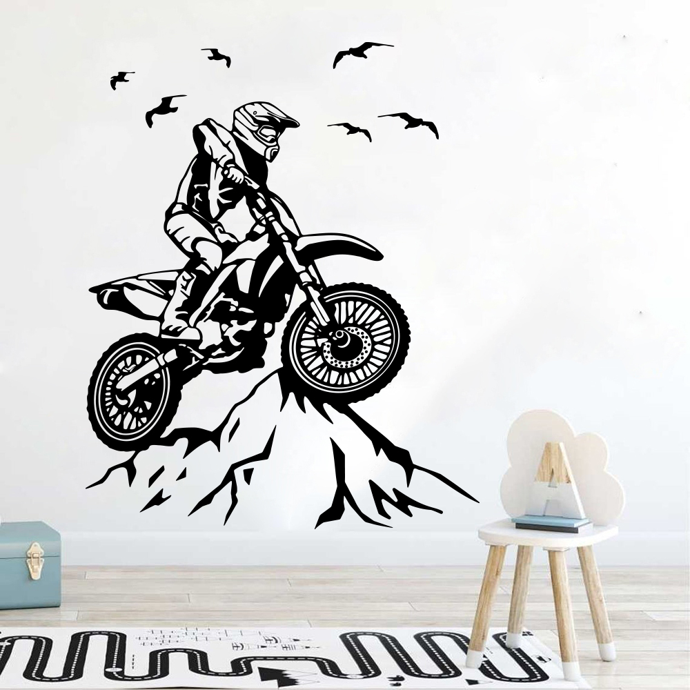 Dirt Bike Mountain Wall Sticke - Mountain Biking Europe recension och pris